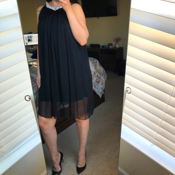 Zara Trafaluc black knee-length dress size S - Picture 1 of 4